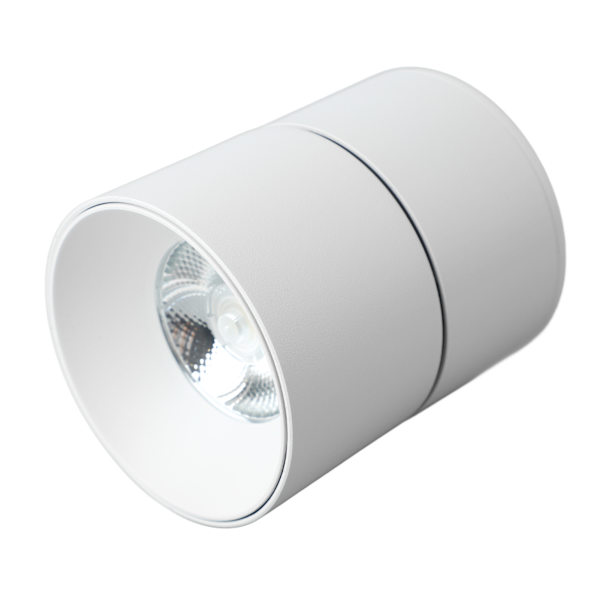 Overflatemontert antirefleks LED-taklys 110 til 240V Sammenleggbar roterende spotlight for stue Hvit