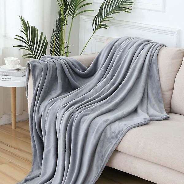 Fleece Tæppe 150x200 Stor Størrelse Sofa Plaid Stor Størrelse Flannel Tæppe Fleece Tæppe 150x200cm Fleece Tæppe - Ultra Blød Sengetæppe - (Vaskbar