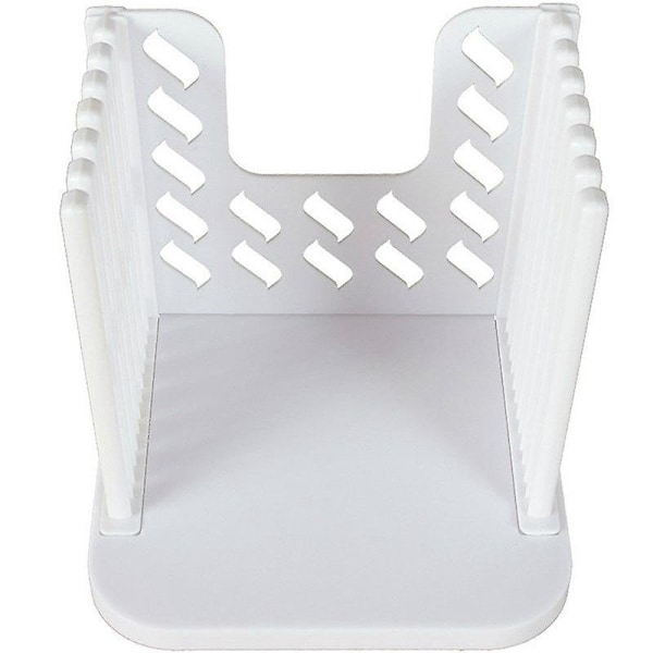 Justerbar Brödskivare för Hemgjorda Bröd Bagelskärare med Smulskåp 16x15x14.5cm