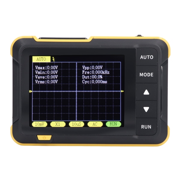 Handhållen oscilloskop Analog Digital Signal Bärbar oscillografmätare 200K Bandbredd 2.5MS/s Samplingshastighet