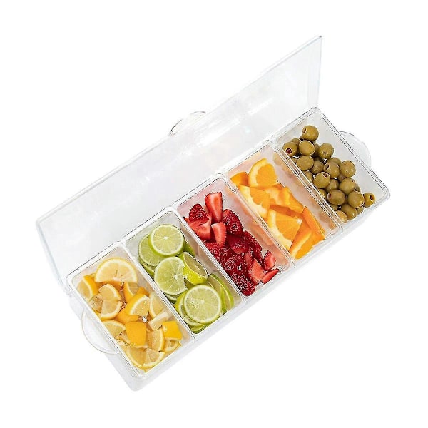 Delad Fruktfat Kryddfat - Kylt Kondimentfat Picknick - Isboxgaller