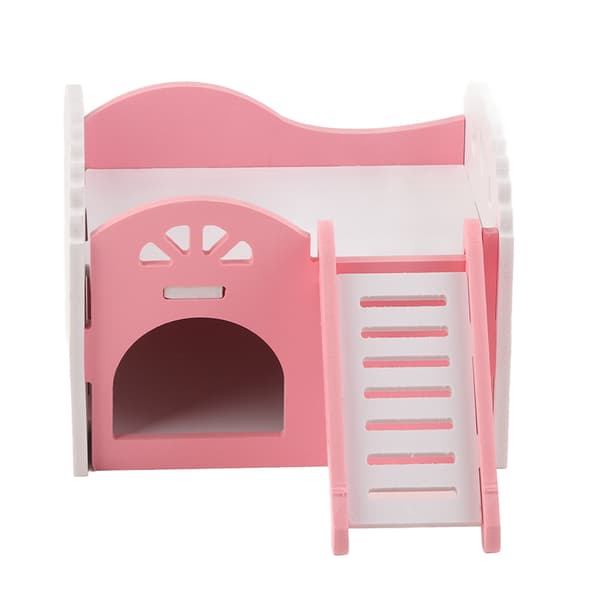Hamster Litet Djur Slott Sovhus Bo Träningsleksak Rosa