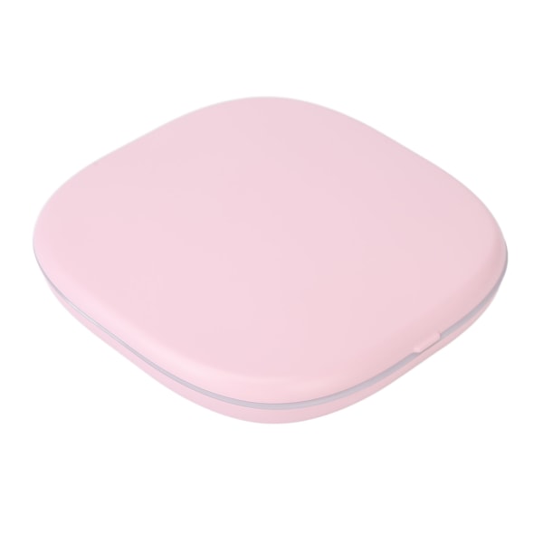 LED Makeup Mirror 3X Förstoring Dubbla Sidor Vikbar Handhållen Vit Belysningsspegel Rosa