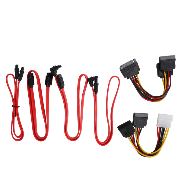 Set 4-pinninen IDE- power 15-pinninen SATA uros-naaras -kiintolevysarja
