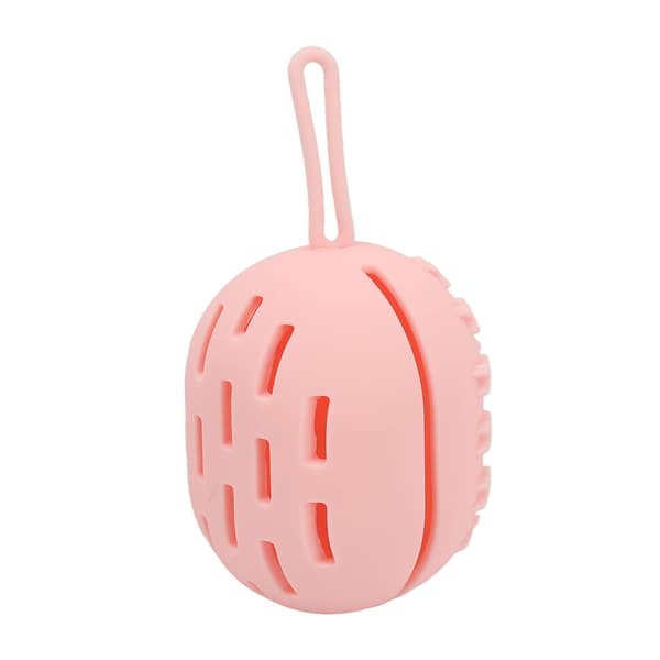 Makeup Svampeetui Åndbart Blødt Bærbart Silikone Makeup Blender Holder til Hjemmerejse Pink