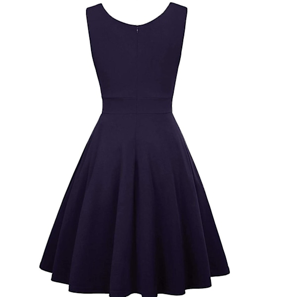 Retro Rockabilly Kvinners Kjoler M Blå