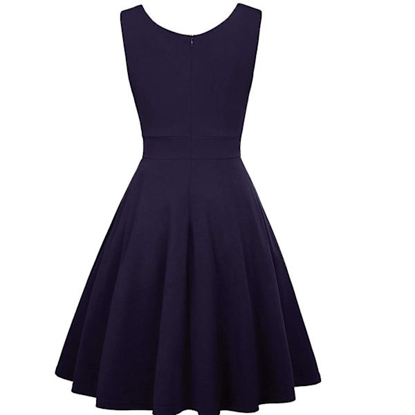 Retro Rockabilly Kvinnors Klänningar M Blå