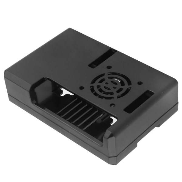Skal Beskyttende Etui Frosted Etui Cover ABS til Raspberry Pi 3B 3B+ E Style med Skruer (Sort)