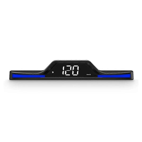 Bil HUD Digitalt Speedometer Overhastighedsalarm Køretøjsdisplay Bilinteriør Black
