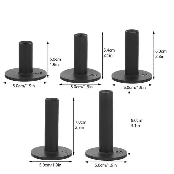 5 stk golfboldtee Golftræning Golftee Golfboldholder Golftilbehør 8.00X5.00X5.00CM 8.00X5.00X5.00CM Black