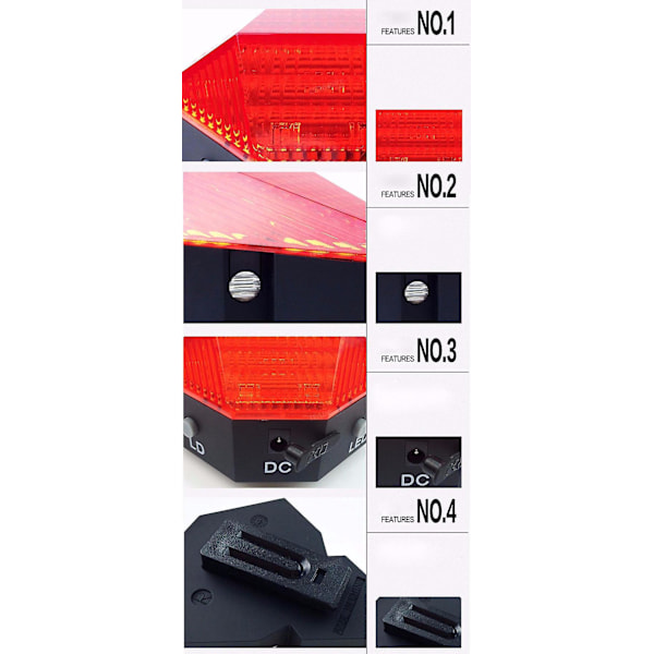 USB Genopladelig Cykel Diamant Baglygte
