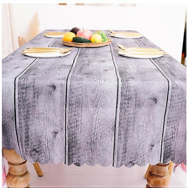 Rektangulär Julduk Polyester 144 * 180m Julgransmönster för Julbordsdekoration Tryckt Julduk Absorberande Duk