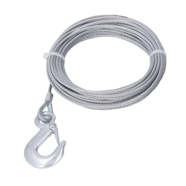 Spil Wire Rope 4mmx12m Kabel 2000LBS Styrke Rustfrit Stål Galvaniseret Udskiftning