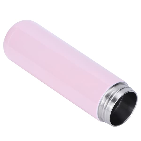 Smart vandflaske med berøringstemperaturdisplay, tidsindstillet påmindelse, USB-strømforbindelse, vakuumkop, pink