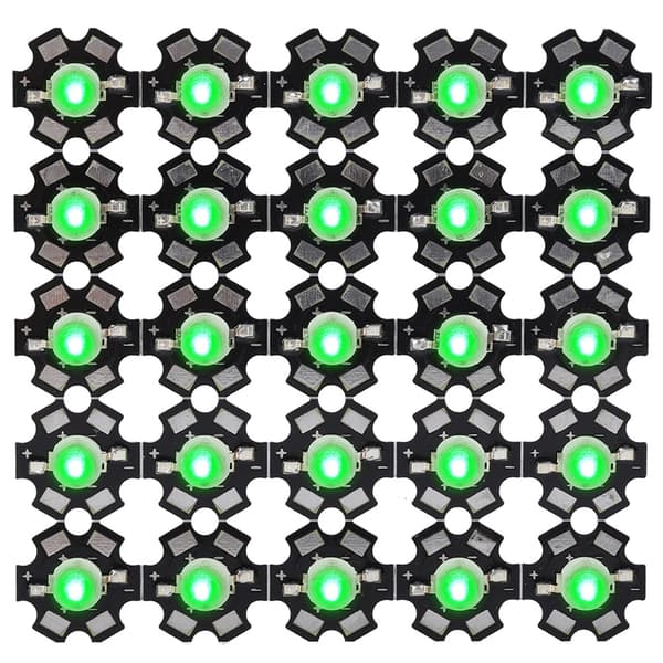 3W High Power LED Lampe Perler Emitter Diode Chips til DIY Belysningsarmaturer Grøn