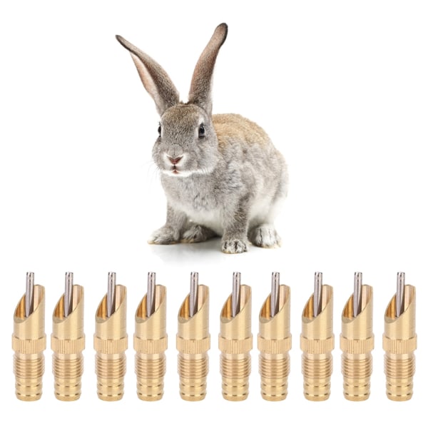 10 stk. automatisk ræv kanin drikker brystvorte vander drikkevand værktøj bur tilbehør