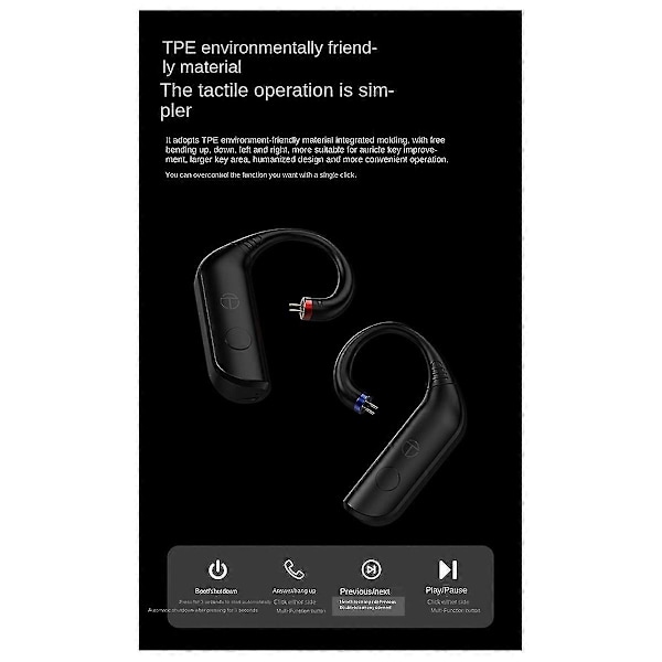 BT20 Pro-MMCX Trådlös Bluetooth 5.3 HiFi Hörlursmodul Uppgraderingskabel Kontakt Utbytbar Plugg