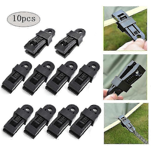10 st Tält Canopy Clip Utomhus Vindrep Klämmor Markis Vindrep Klämmor Camping Tält Tillbehör
