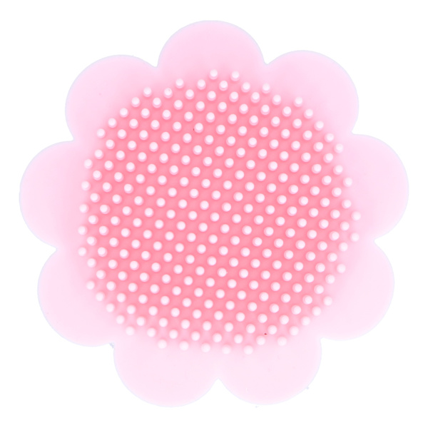 Baby badborste kroppsmassage hudrengöring silikon rosa duschborste för bebis över 6 månader gammal