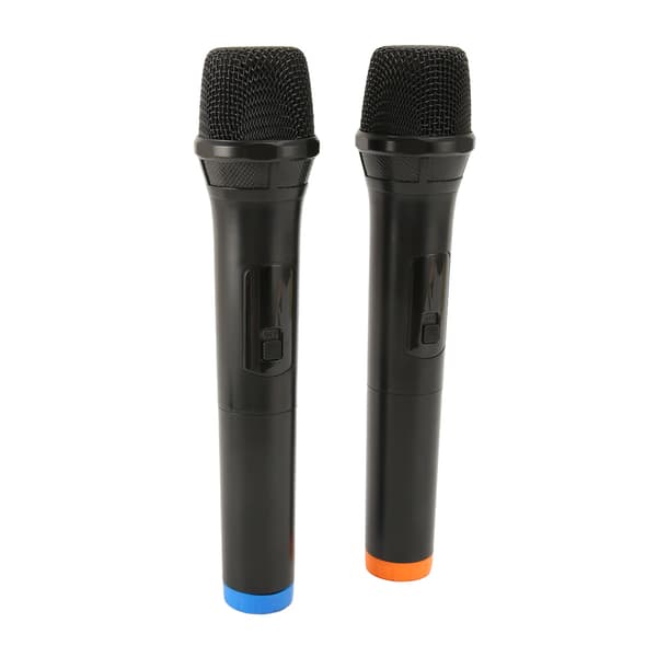 2 stk Trådløs Mikrofon USB Dynamisk Trådløs Mikrofon Bærbar Håndholdt Mikrofon for Karaoke Sang Presentasjon