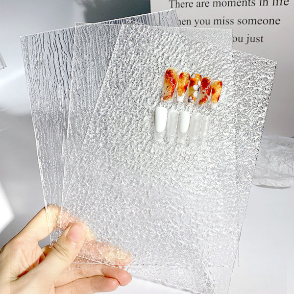 Nail Art Display Board Akryl Photo Props Multipurpose Tvättbar False Nail Tips Display Board 02
