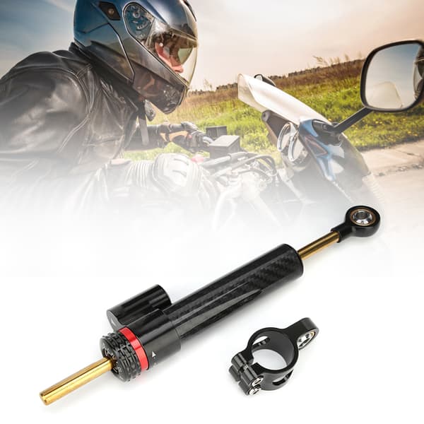 Motorcykel Styredæmper Kulfiber Universaldele Passer