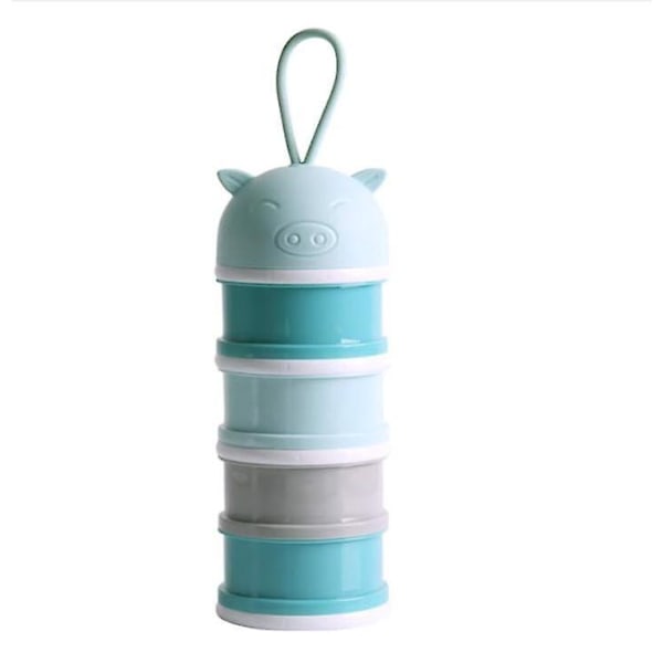 Bärbar stapelbar babyformuldispenser - 4 fack