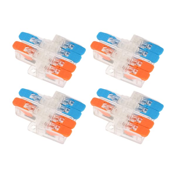 10 stk. hurtig ledningsforbinder 2 ind 4 ud 0,5 til 6 mm² ledningslederforbinder 41A 450V