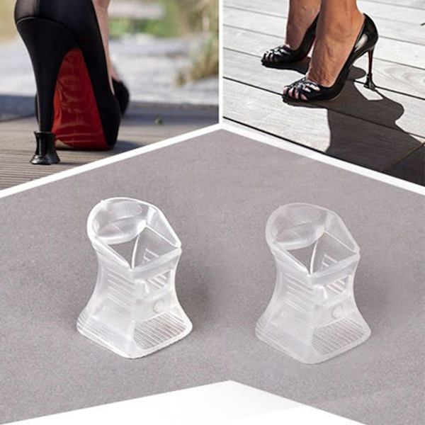 1 st Klackskydd för Damskor, Stopper för Höga Klackar, Stiletthälskydd för Daglig Promenad (Liten)
