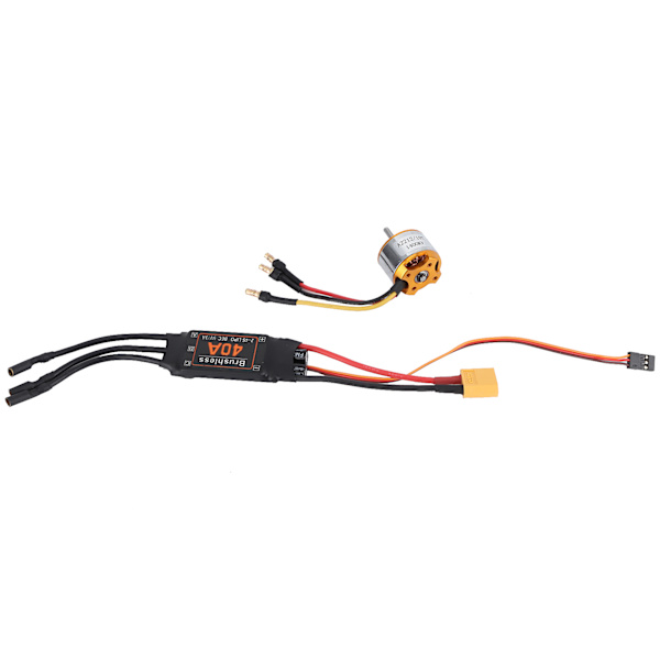 2212 KV1400 Motor 40A Børsteløs ESC XT60 Motor ESC Sæt RC Tilbehør til Drone Helikopter FPV