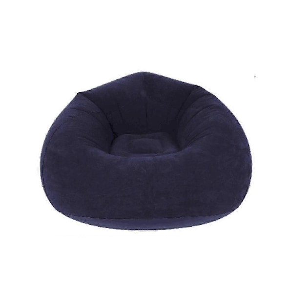 Uppblåsbar Soffstol Flockad PVC Trädgård Lounge Sittsäck Utomhusmöbler Camping Vandringsryggsäck