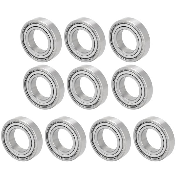 10 stk. kuglelejer i rustfrit stål S6904Z 20x37x9mm til skateboards og rulleskøjter