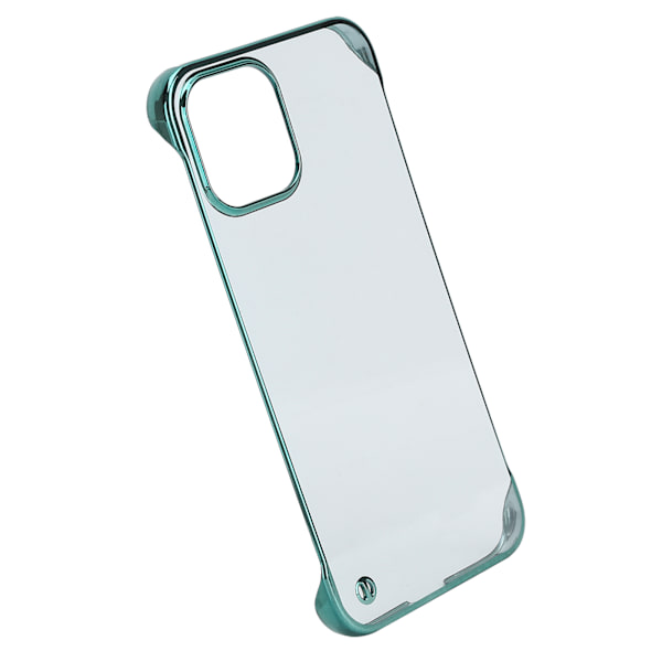 Galvaniserat hårt PC-telefonfodral för Iphone 12Pro Max Halvkant Transparent telefonfodral