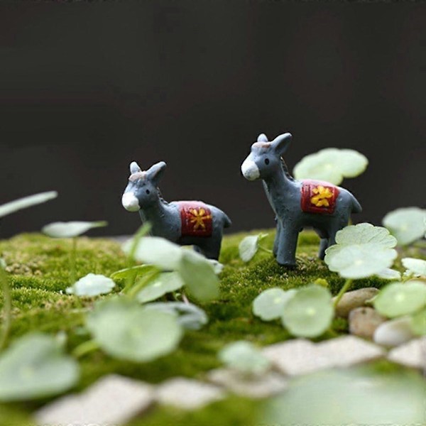 10 stk. Mini Resin Æsler Bonsai Ornamenter Miniature Eventyrhave Mikro Landskabsdekoration
