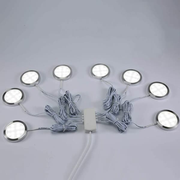 Choyclit – 16W LED underskåpsbelysning – 8-pack – 2000 lumen – Kallvit 6000K – Enkel installation – För skåp och vitrinskåp