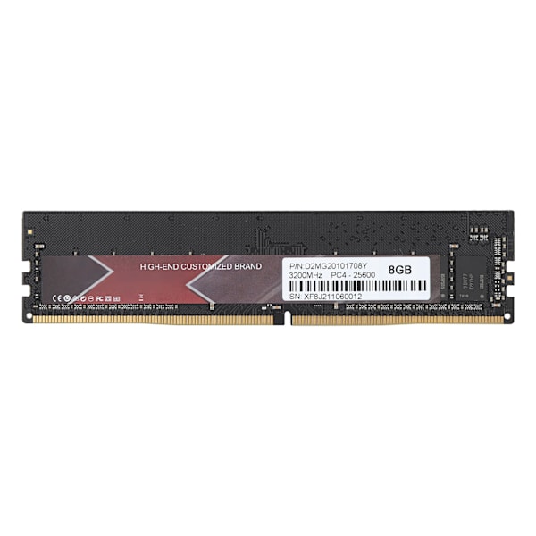 DDR4 RAM Metalli Alumiini Suorituskykyinen PCB DDR4‑3200MHz PC4‑25600 Työpöydän Muisti 8GB