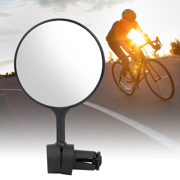 360 graders justerbar cykel cykelstyre backspegel säkerhet svart