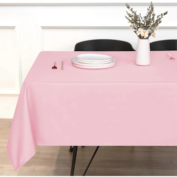 Rektangulær Duk - 54 x 54 Tommer - Flekk- og Rynkebestandig Vaskbar Polyester Duk, Dekorativ Stoffduk for Spisebord, Buff