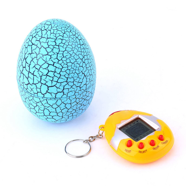 Lasten elektroniset lelut Crack Eggshell Virtual Digital Pet Handheld Game Machine (sininen)