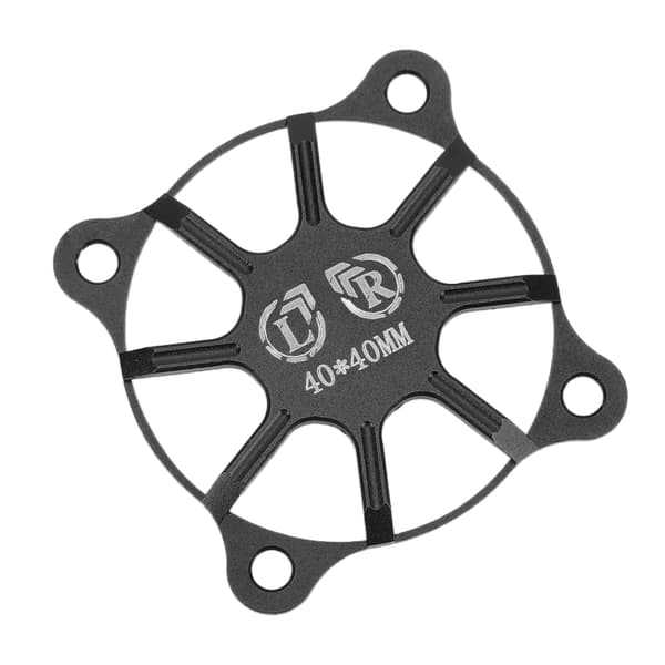 RC køleblæserdæksel 40x40mm aluminiumslegering beskyttende tilbehørsdel til motor sort