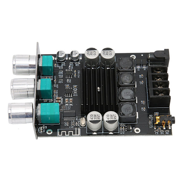 Effektforstærkermodul Dual Channel Subwoofer 100Wx2 DC12‑24V BT 5.0 Sound Amplifier Board ZK‑1002T