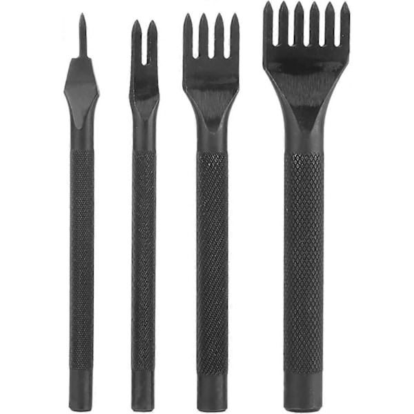 Teräksinen DIY timanttileikkausompelusarja nahkatyökalusarjat, nahkatyökalujen hammasreikien lyöntityökalu 4mm 1/2/4/6 piikkiä