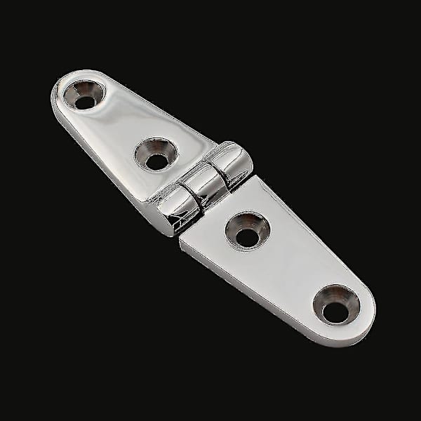 Ruostumattomasta teräksestä valmistettu veneen oven saranat - peilikiillotettu, 27 mm x 103 mm, 4 kpl