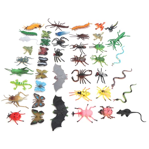 43 st / set Dinosaurier Insekter Modell Hög Simulering Barn Utbildning Modell Set Dinosaurier Modell