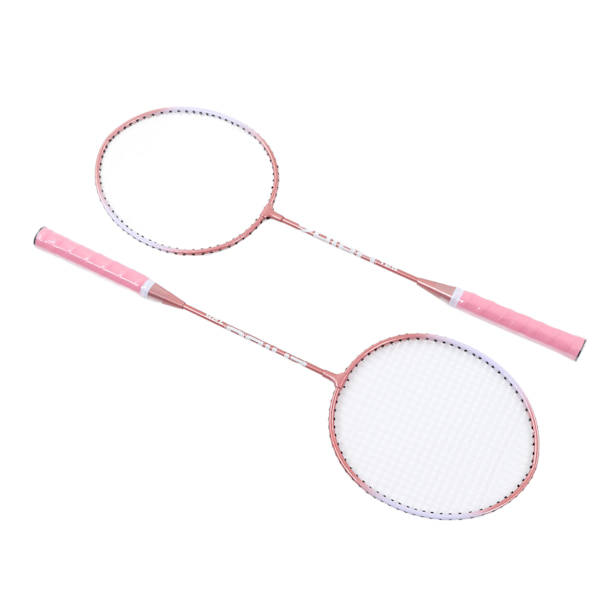 Badmintonracketer Rosa Profesjonelle Separate Badmintonracketer i Jernlegering for Nybegynnere Studenttrening