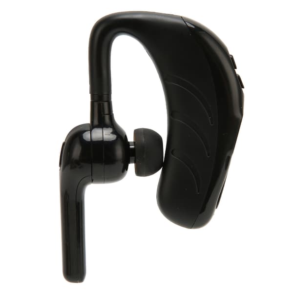 Bluetooth-hörsnäcka Handsfree Brusreducering Enkelörad Bluetooth-headset med batteridisplay för sport Svart
