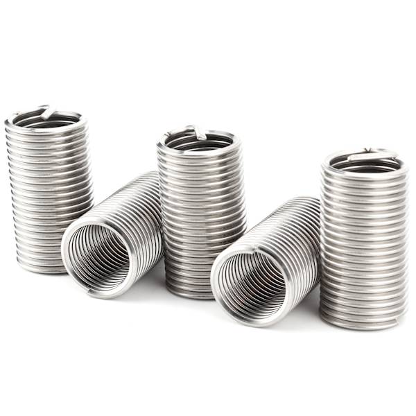 5 stk wire gevind indsats rustfrit stål beskyttelsesspole bøsning skrue reparationssæt M24x3x3D