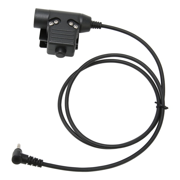 PPT Push to Talk Adapter 3,5 mm 1 Pin Back Clip 2-vejs Radio Adapter til Retevis RT40 RB15 RB615