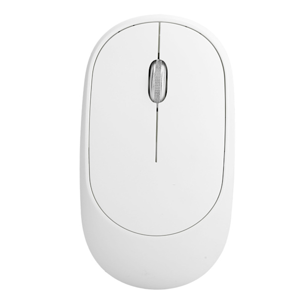 Trådløs mus DPI justerbar oppladbar optisk datamaskin ekstern enhet med USB-mottaker hvit