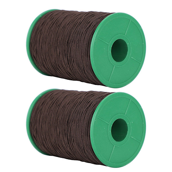 2 ruller elastisk snor perler tråd armbånd halskjede perlefremstilling svart 1mm 350meter/rull